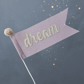 Dream Flag Grey Mauve