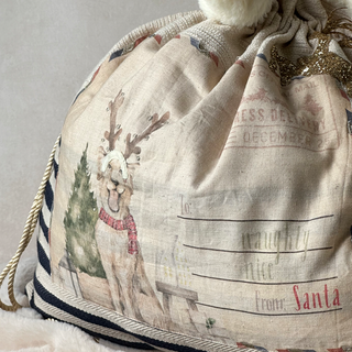 Reindeer Sack Bag Stripes