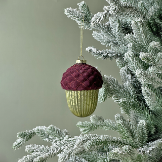 Shimmering Acorn Ornament