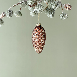 Copper Glisten Pine Cone