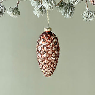 Copper Glisten Pine Cone