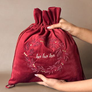 Ho Ho Ho Festive Sackbag (Red)