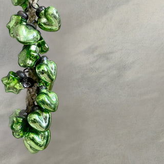 String of Glass Charms (Green)