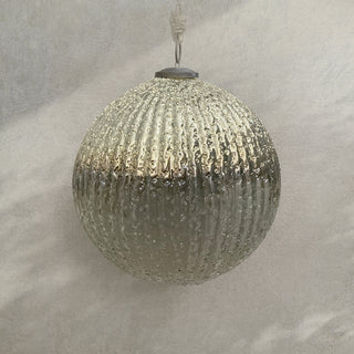 Giant Silver Ornaments I