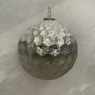Giant Silver Ornaments