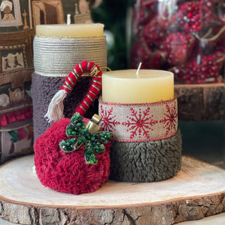 CHRISTMAS CANDLE I (SET OF 2)