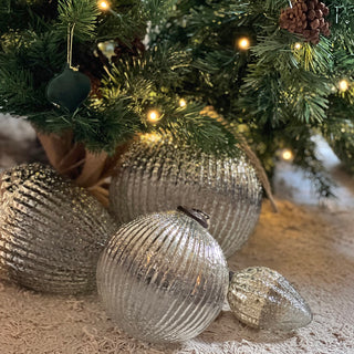 Giant Silver Ornaments I