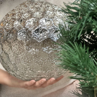 Giant Silver Ornaments