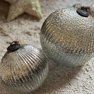 Giant Silver Ornaments I