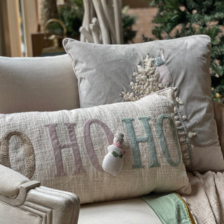 Ho Ho Ho cushion (White Christmas)