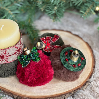 Plush Christmas Balls
