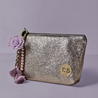 Glitter Pouch - Silver