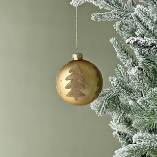 Gold Glitter Tree Bauble