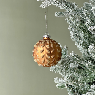 Copper Radiance Glass Bauble