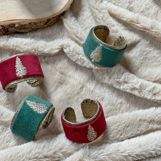 TREE NAPKIN RINGS (SET OF 4)