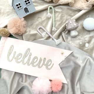 Believe Flag Blush