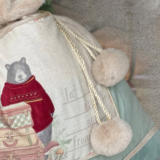 Holiday Bear Sack Bag