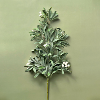 Frosted Christmas Leafed Stems