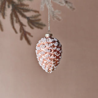 Charming Frosted Pine Cone (Small)