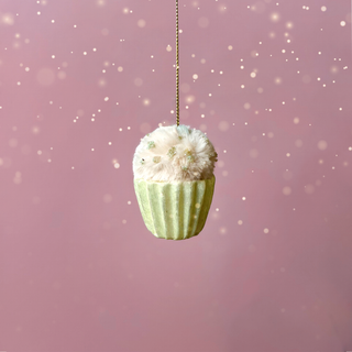 Pastel Whimsy Cupcake Charm (lime)