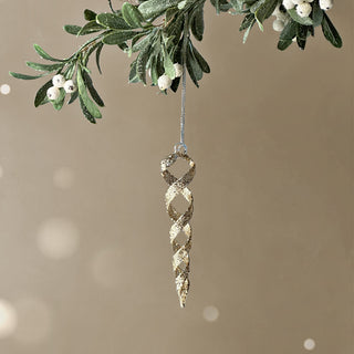 Gilded Spiral Whimsy Ornament