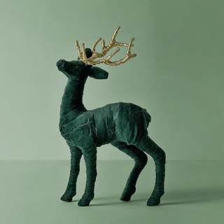 Velvet Elegance Deer Charm (Green)