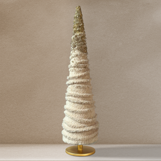 Glittering Ivory Pinnacle Tree Set