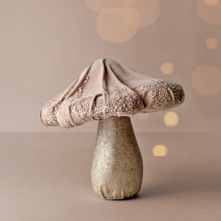 Blush Glitter Shroom Charm II