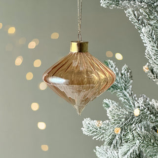 Blush Glow Glass Ornament