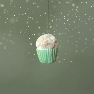 Pastel Whimsy Cupcake Charm (mint)