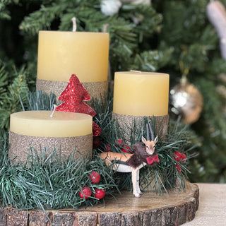 CHRISTMAS CANDLES (SET OF 3)