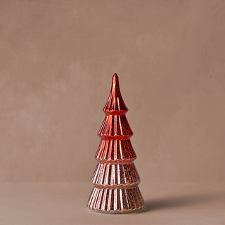 Radiant Mercury Glass Tree Set (Red)