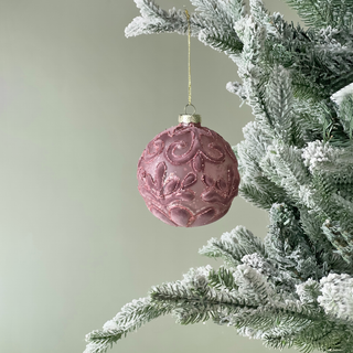 Blush Velvet Frost Ornament