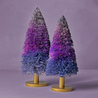 Ombre Coir Pine Tree Set (Violet)