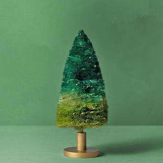 Ombre Coir Pine Tree Set (Jade)