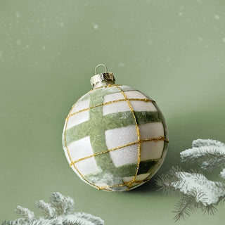 Chic Checkered Elegance Bauble