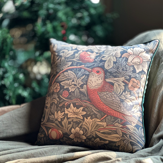 Printed Bird Cushion