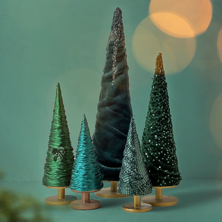 Glittering emerald Pinnacle Tree Set