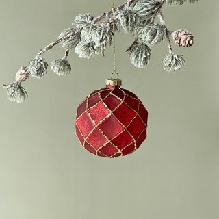 Regal Harlequin Glass Ornament