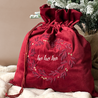 Ho Ho Ho Festive Sackbag (Red)