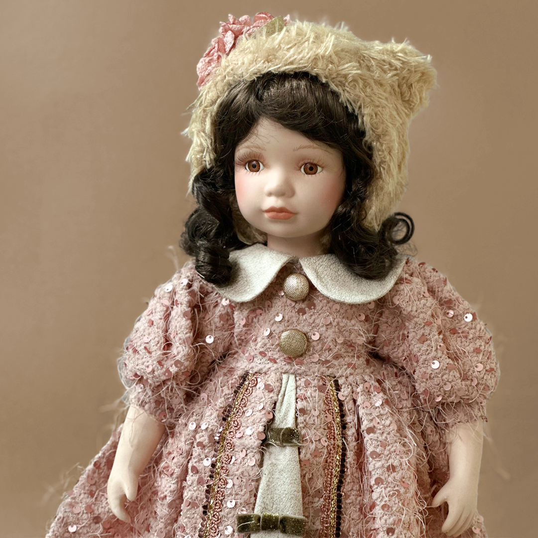 Blush Porcelain Doll – The Holiday Shop - Main Image