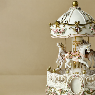 Pastel Whimsy Musical Carousel