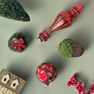 Charming Holiday Ornament Mix (set of 5 pcs)