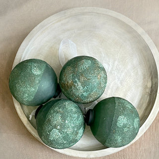 Smoked Green Ornaments