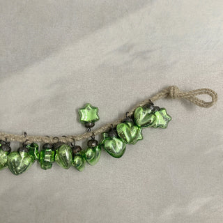 String of Glass Charms (Green)