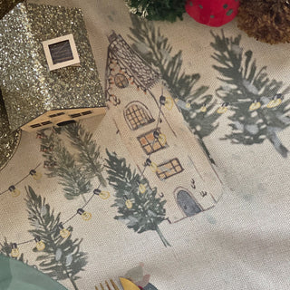 CHRISTMAS VILLAGE TABLE RUNNER