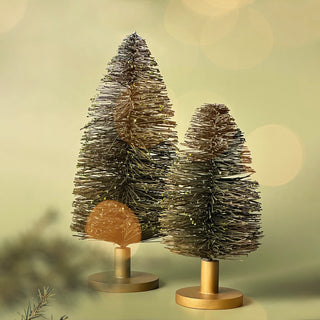 Ombre Coir Pine Tree Set (Brown)