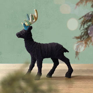 Velvet Elegance Deer Charm (Blue)