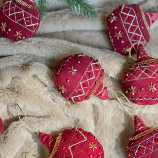 Embroidered Baubles