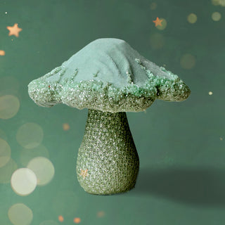 Mint Glitter Shroom Charm III